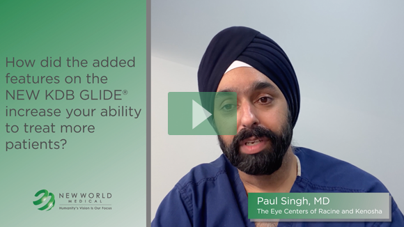 How did the added features on the NEW KDB GLIDE® increase your ability to treat more patients?